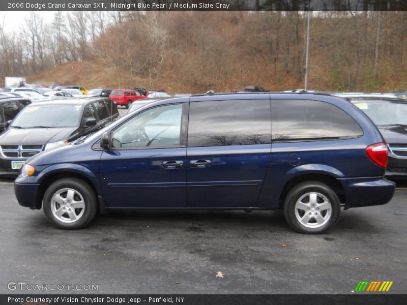 Midnight Blue Pearl / Medium Slate Gray 2006 Dodge Grand Caravan SXT