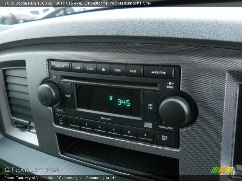 Detonator Yellow / Medium Slate Gray 2008 Dodge Ram 1500 SLT Quad Cab 4x4