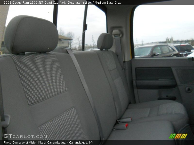 Detonator Yellow / Medium Slate Gray 2008 Dodge Ram 1500 SLT Quad Cab 4x4