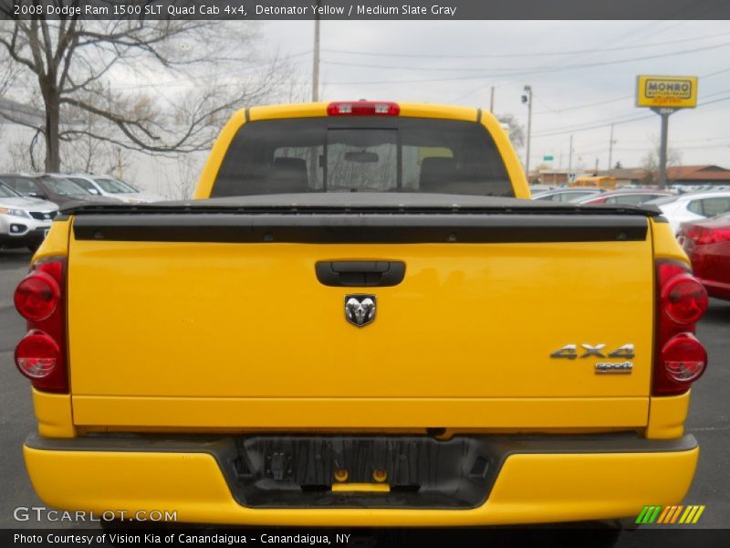 Detonator Yellow / Medium Slate Gray 2008 Dodge Ram 1500 SLT Quad Cab 4x4
