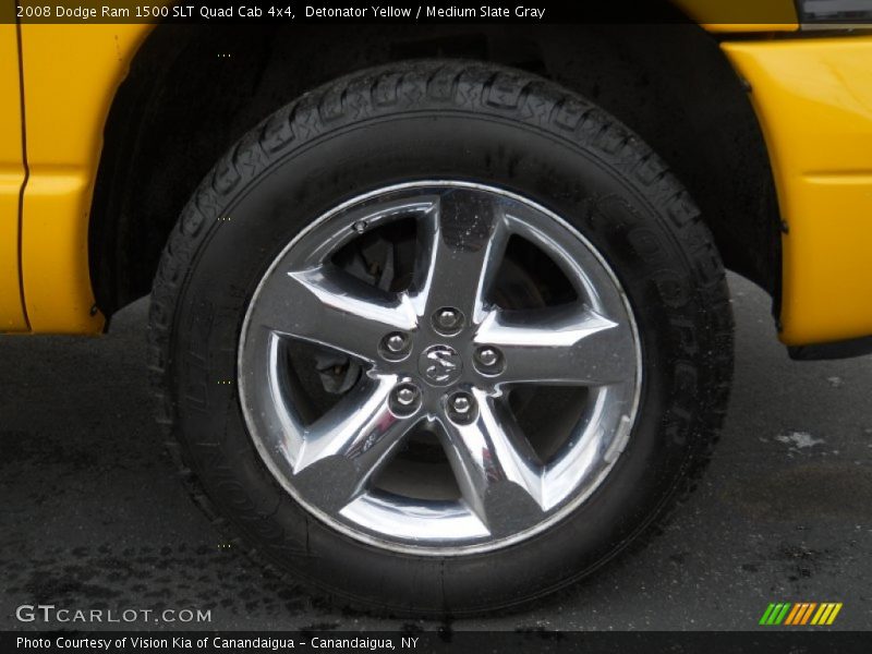 Detonator Yellow / Medium Slate Gray 2008 Dodge Ram 1500 SLT Quad Cab 4x4