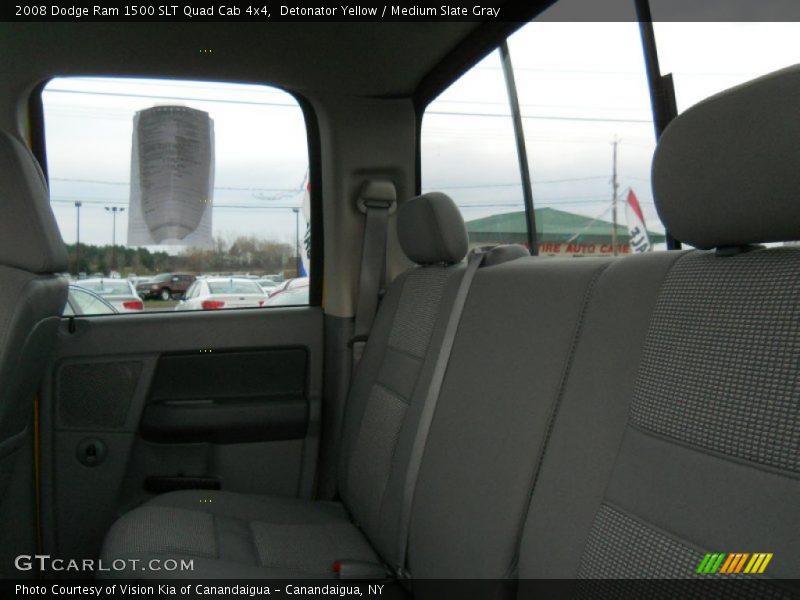 Detonator Yellow / Medium Slate Gray 2008 Dodge Ram 1500 SLT Quad Cab 4x4