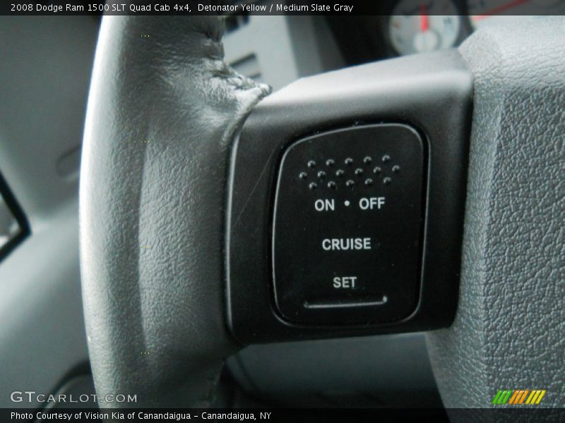 Detonator Yellow / Medium Slate Gray 2008 Dodge Ram 1500 SLT Quad Cab 4x4
