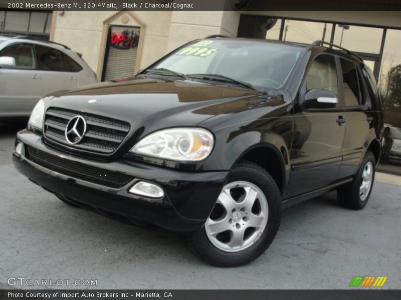 Black / Charcoal/Cognac 2002 Mercedes-Benz ML 320 4Matic