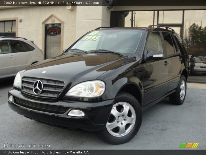 Black / Charcoal/Cognac 2002 Mercedes-Benz ML 320 4Matic