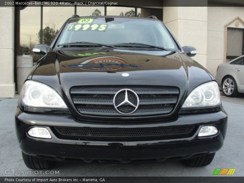 Black / Charcoal/Cognac 2002 Mercedes-Benz ML 320 4Matic