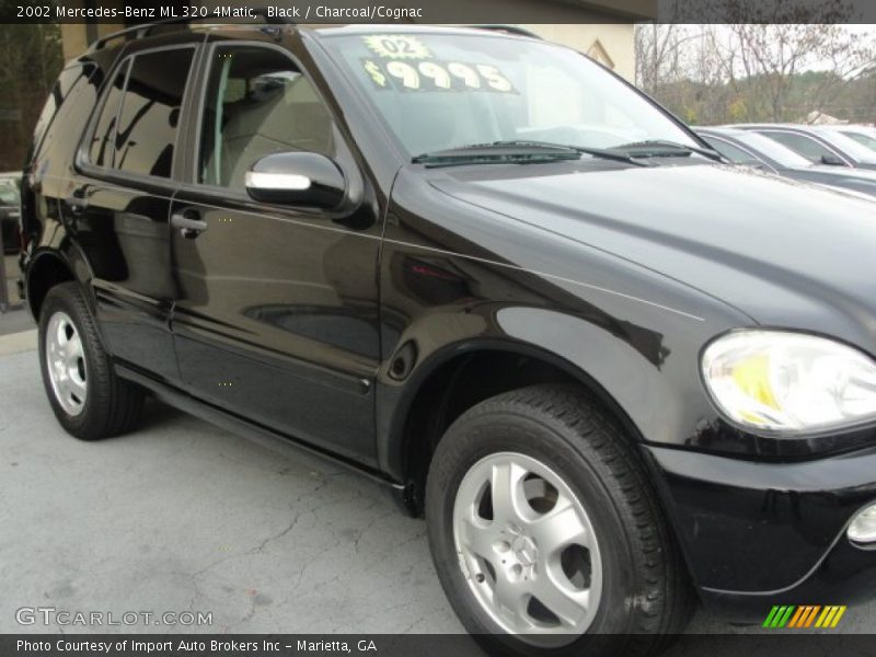 Black / Charcoal/Cognac 2002 Mercedes-Benz ML 320 4Matic