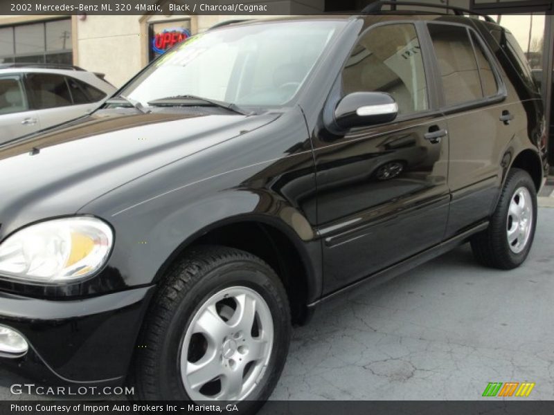 Black / Charcoal/Cognac 2002 Mercedes-Benz ML 320 4Matic