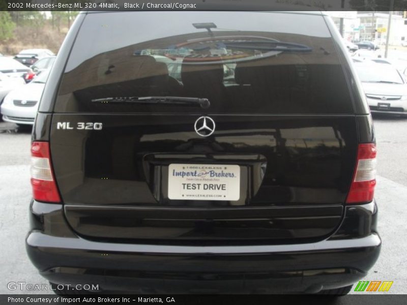 Black / Charcoal/Cognac 2002 Mercedes-Benz ML 320 4Matic