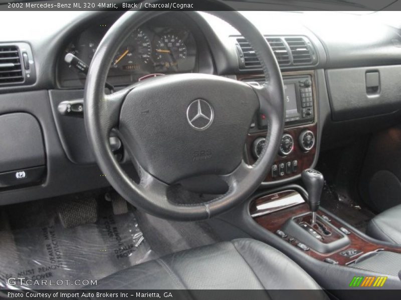Black / Charcoal/Cognac 2002 Mercedes-Benz ML 320 4Matic