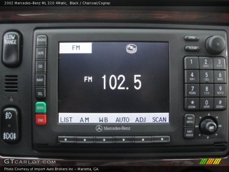 Black / Charcoal/Cognac 2002 Mercedes-Benz ML 320 4Matic