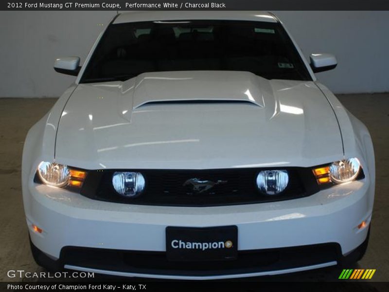 Performance White / Charcoal Black 2012 Ford Mustang GT Premium Coupe