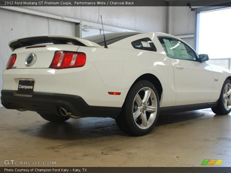 Performance White / Charcoal Black 2012 Ford Mustang GT Premium Coupe
