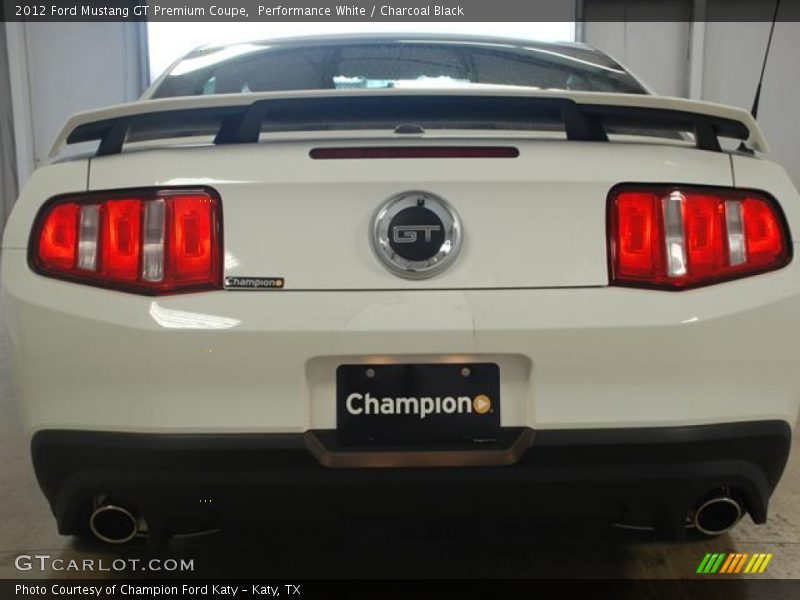 Performance White / Charcoal Black 2012 Ford Mustang GT Premium Coupe
