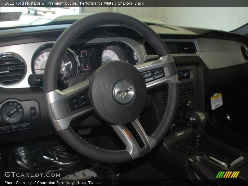 Performance White / Charcoal Black 2012 Ford Mustang GT Premium Coupe