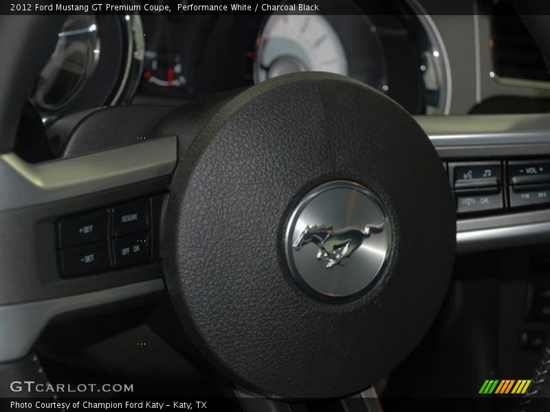 Performance White / Charcoal Black 2012 Ford Mustang GT Premium Coupe