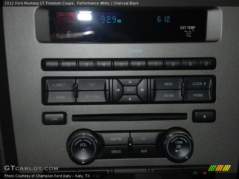 Performance White / Charcoal Black 2012 Ford Mustang GT Premium Coupe