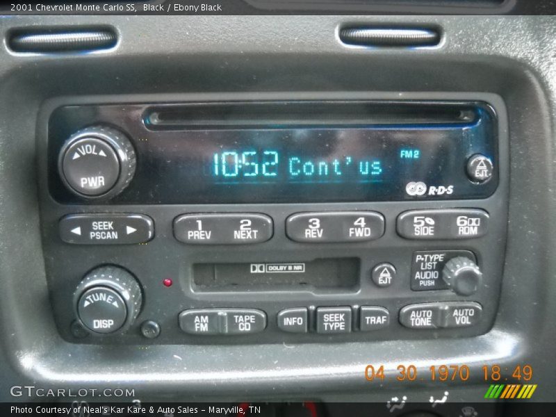 Black / Ebony Black 2001 Chevrolet Monte Carlo SS