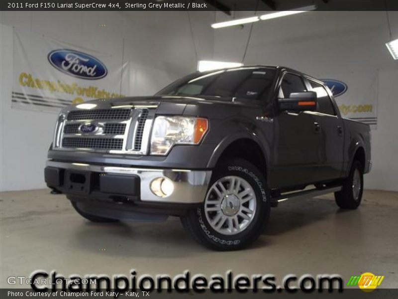 Sterling Grey Metallic / Black 2011 Ford F150 Lariat SuperCrew 4x4