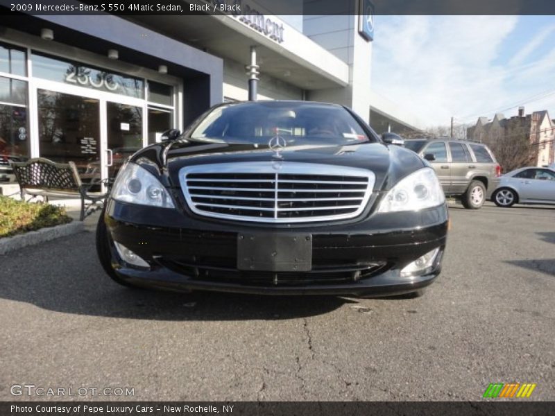 Black / Black 2009 Mercedes-Benz S 550 4Matic Sedan