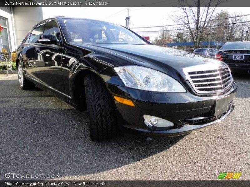 Black / Black 2009 Mercedes-Benz S 550 4Matic Sedan