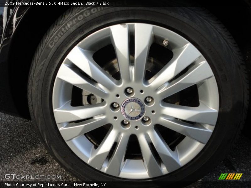 Black / Black 2009 Mercedes-Benz S 550 4Matic Sedan