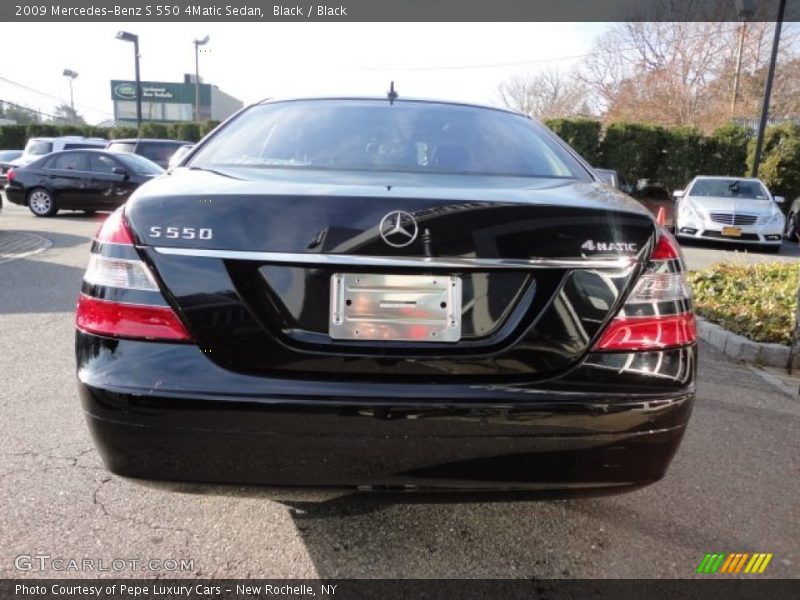 Black / Black 2009 Mercedes-Benz S 550 4Matic Sedan