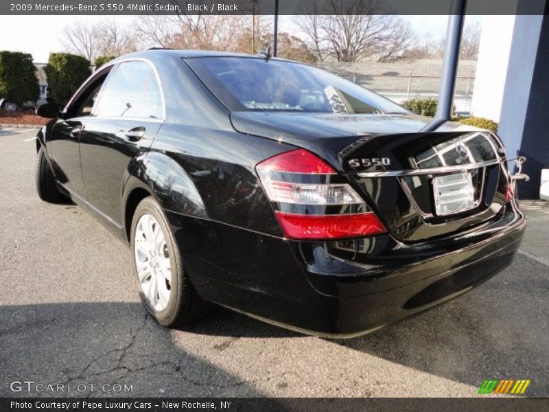 Black / Black 2009 Mercedes-Benz S 550 4Matic Sedan