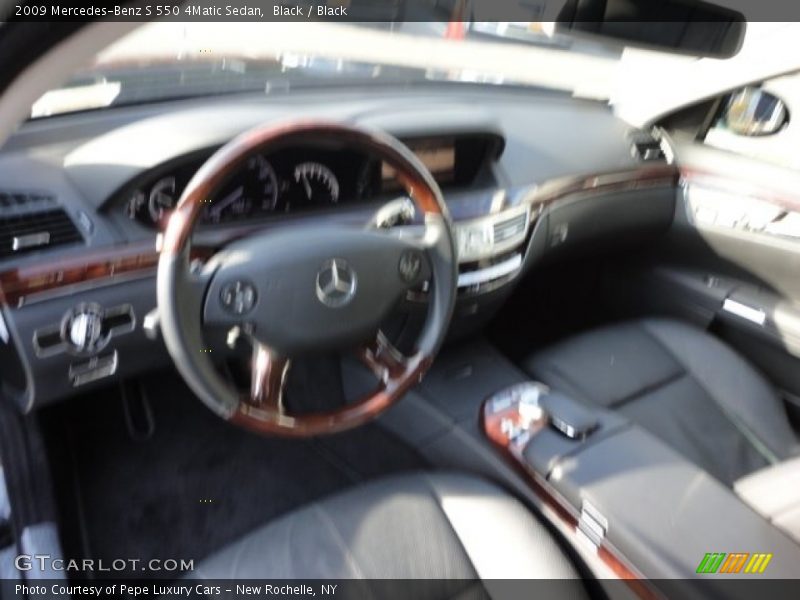 Black / Black 2009 Mercedes-Benz S 550 4Matic Sedan