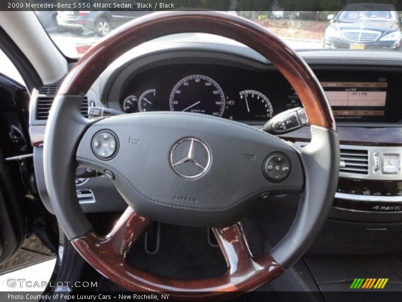 Black / Black 2009 Mercedes-Benz S 550 4Matic Sedan