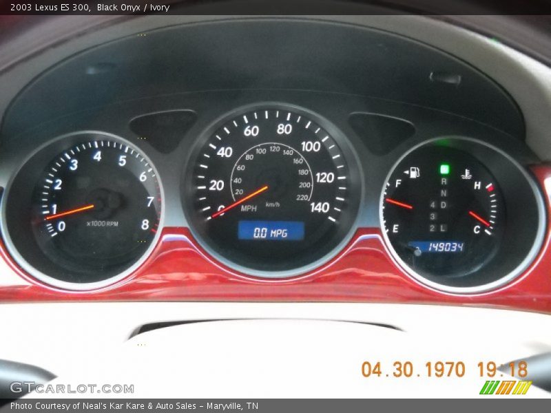 Black Onyx / Ivory 2003 Lexus ES 300