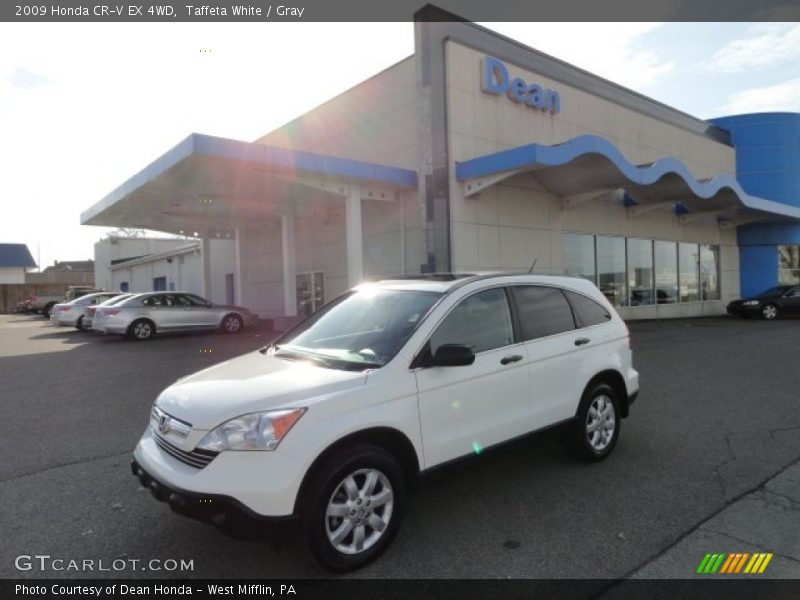 Taffeta White / Gray 2009 Honda CR-V EX 4WD