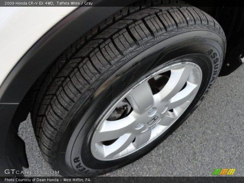 Taffeta White / Gray 2009 Honda CR-V EX 4WD