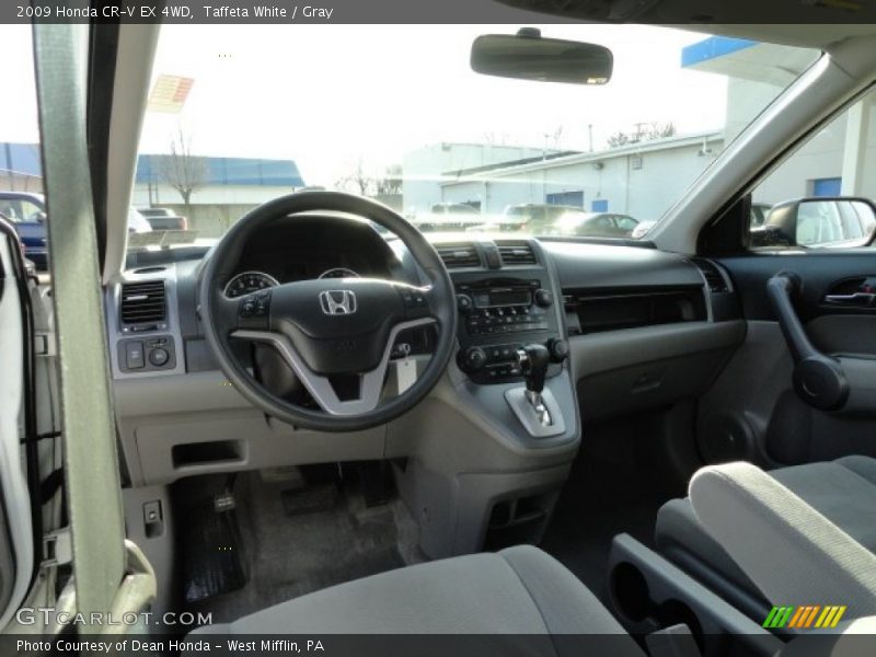 Taffeta White / Gray 2009 Honda CR-V EX 4WD