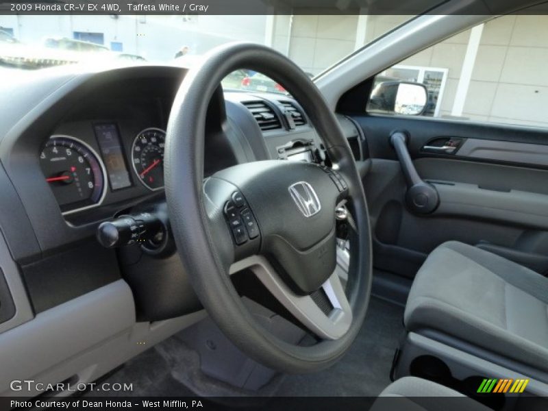 Taffeta White / Gray 2009 Honda CR-V EX 4WD
