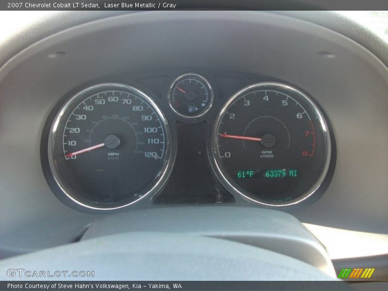 Laser Blue Metallic / Gray 2007 Chevrolet Cobalt LT Sedan