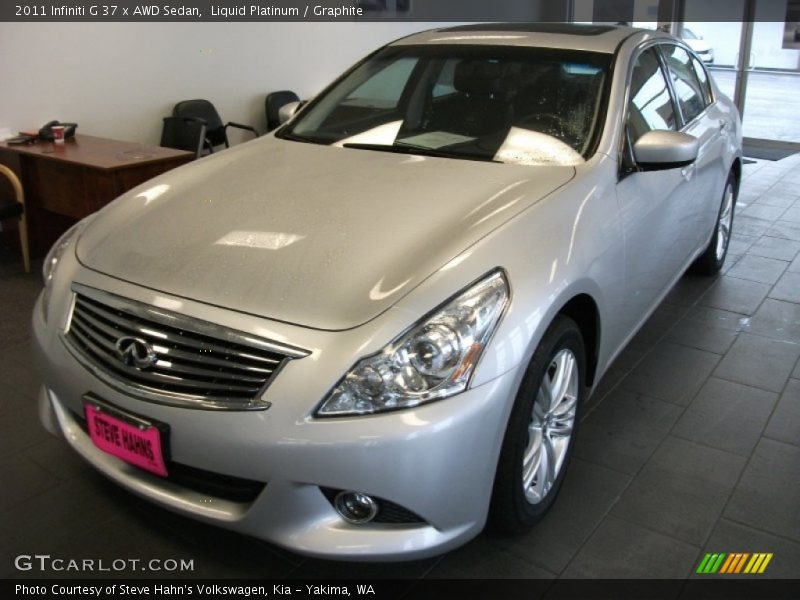 Liquid Platinum / Graphite 2011 Infiniti G 37 x AWD Sedan