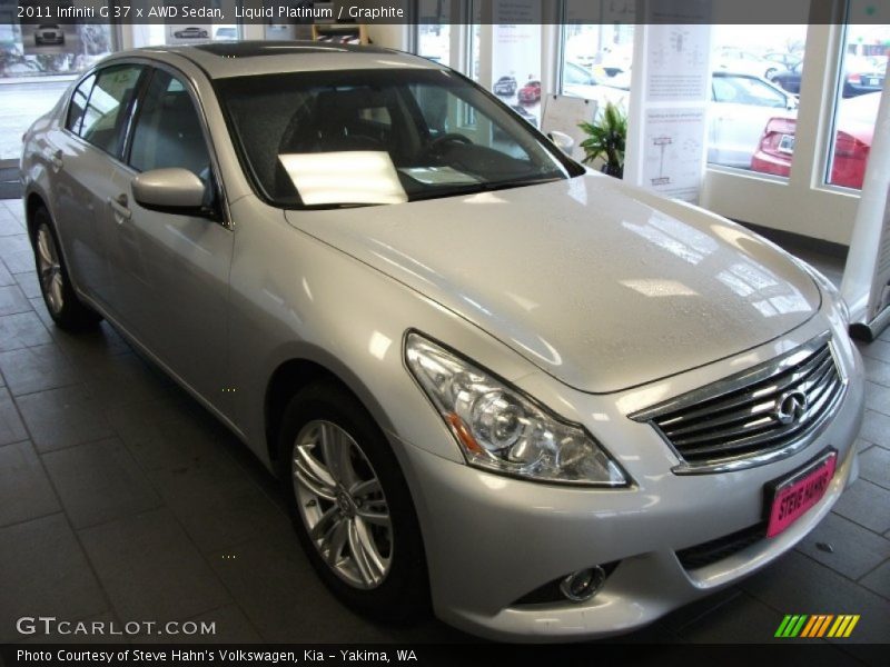 Liquid Platinum / Graphite 2011 Infiniti G 37 x AWD Sedan