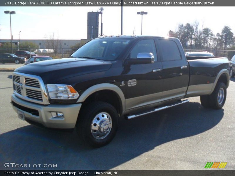  2011 Ram 3500 HD Laramie Longhorn Crew Cab 4x4 Dually Rugged Brown Pearl
