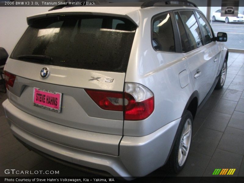 Titanium Silver Metallic / Black 2006 BMW X3 3.0i