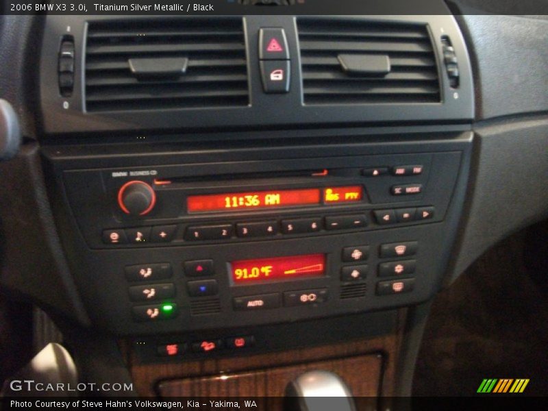 Titanium Silver Metallic / Black 2006 BMW X3 3.0i