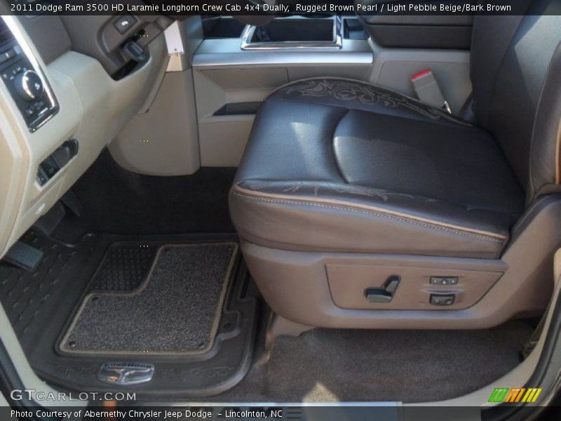 Rugged Brown Pearl / Light Pebble Beige/Bark Brown 2011 Dodge Ram 3500 HD Laramie Longhorn Crew Cab 4x4 Dually