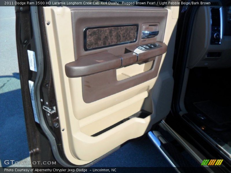Rugged Brown Pearl / Light Pebble Beige/Bark Brown 2011 Dodge Ram 3500 HD Laramie Longhorn Crew Cab 4x4 Dually