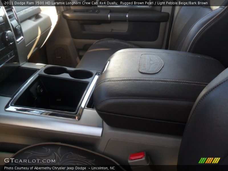 Rugged Brown Pearl / Light Pebble Beige/Bark Brown 2011 Dodge Ram 3500 HD Laramie Longhorn Crew Cab 4x4 Dually