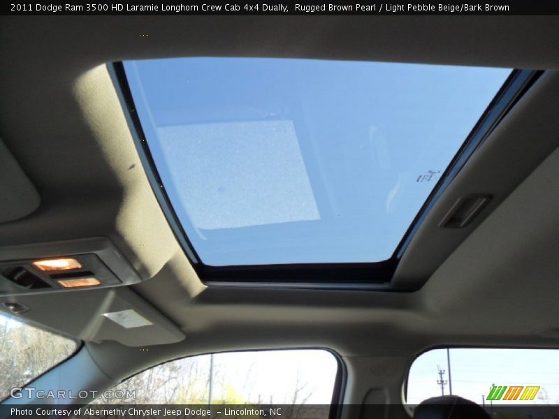 Rugged Brown Pearl / Light Pebble Beige/Bark Brown 2011 Dodge Ram 3500 HD Laramie Longhorn Crew Cab 4x4 Dually