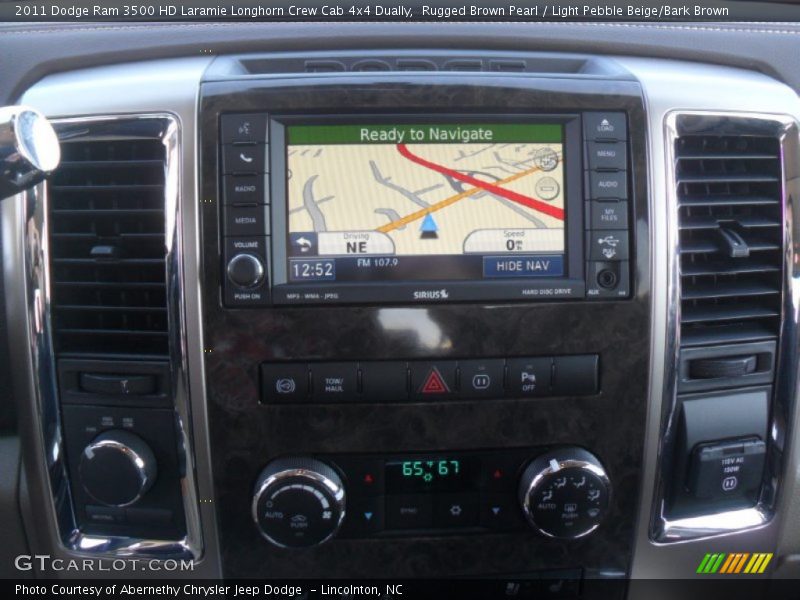 Rugged Brown Pearl / Light Pebble Beige/Bark Brown 2011 Dodge Ram 3500 HD Laramie Longhorn Crew Cab 4x4 Dually
