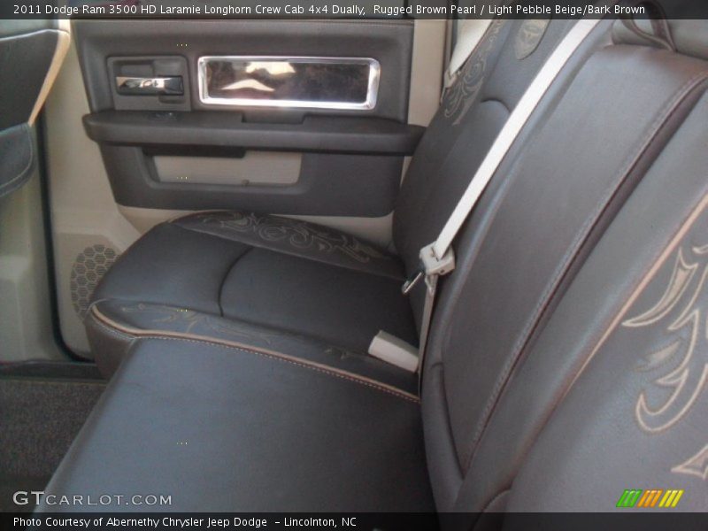 Rugged Brown Pearl / Light Pebble Beige/Bark Brown 2011 Dodge Ram 3500 HD Laramie Longhorn Crew Cab 4x4 Dually