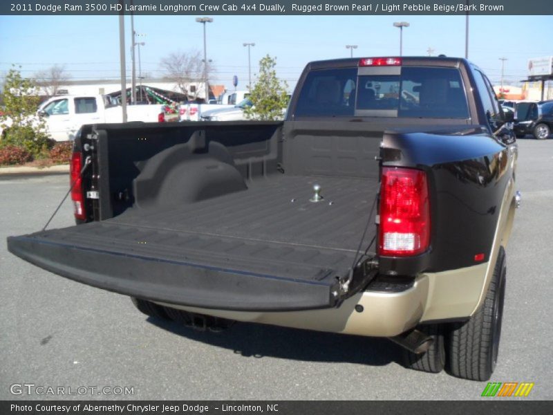 Rugged Brown Pearl / Light Pebble Beige/Bark Brown 2011 Dodge Ram 3500 HD Laramie Longhorn Crew Cab 4x4 Dually
