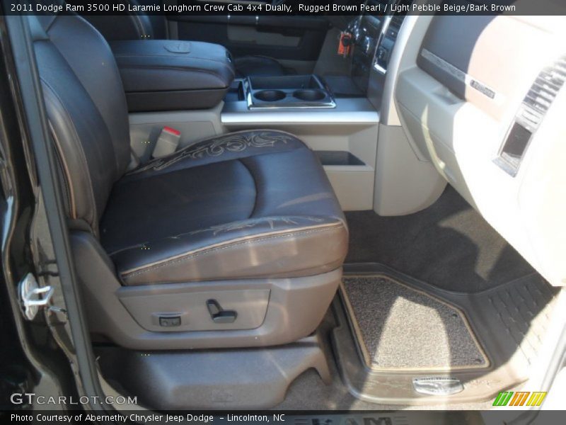  2011 Ram 3500 HD Laramie Longhorn Crew Cab 4x4 Dually Light Pebble Beige/Bark Brown Interior
