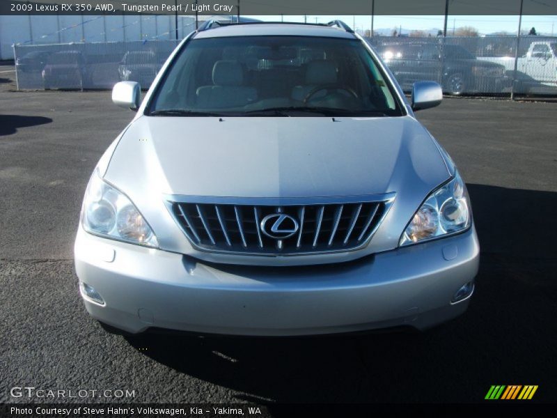 Tungsten Pearl / Light Gray 2009 Lexus RX 350 AWD